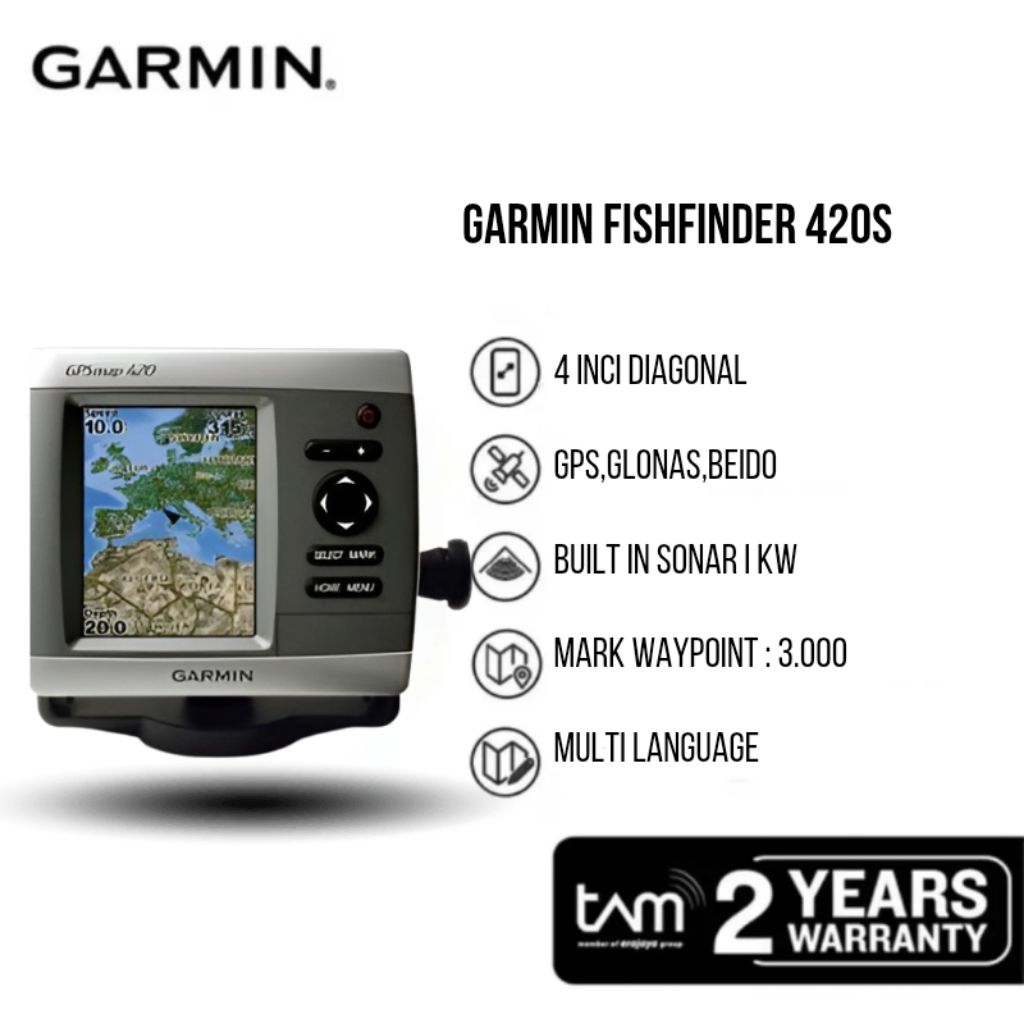 GPS Garmin FishFinder 420s
