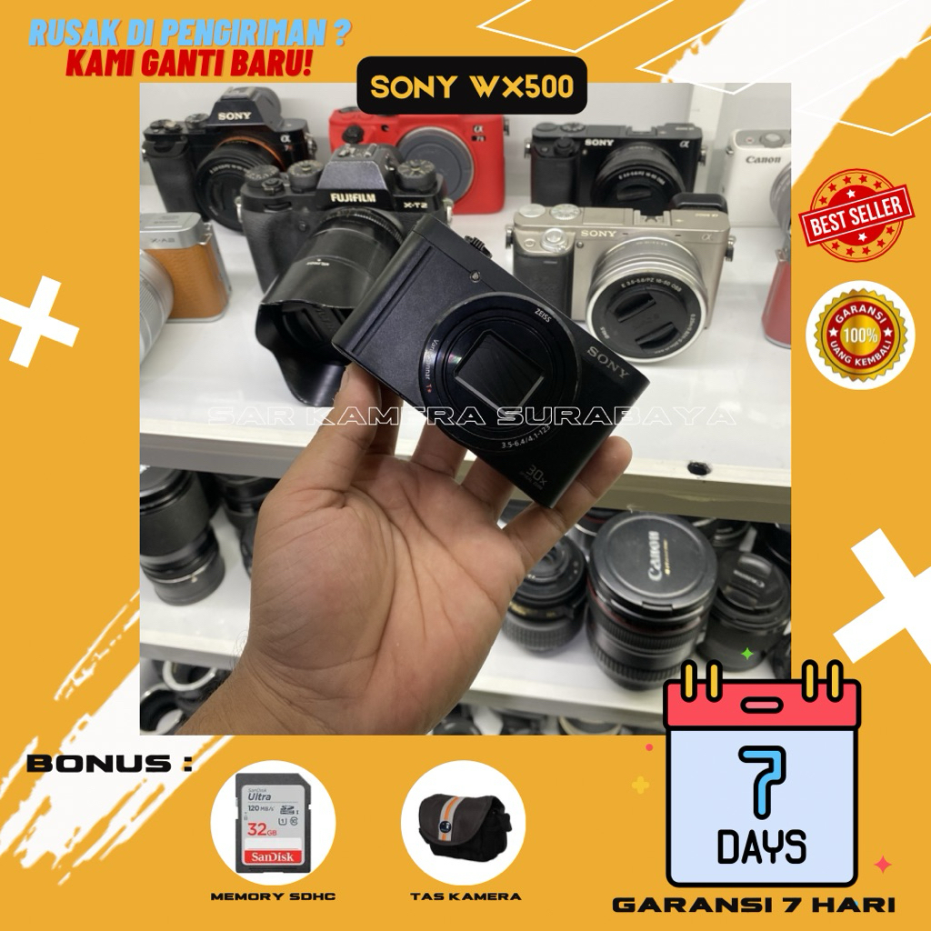 Kamera saku pocket camdig sony WX500 termurah se indonesia