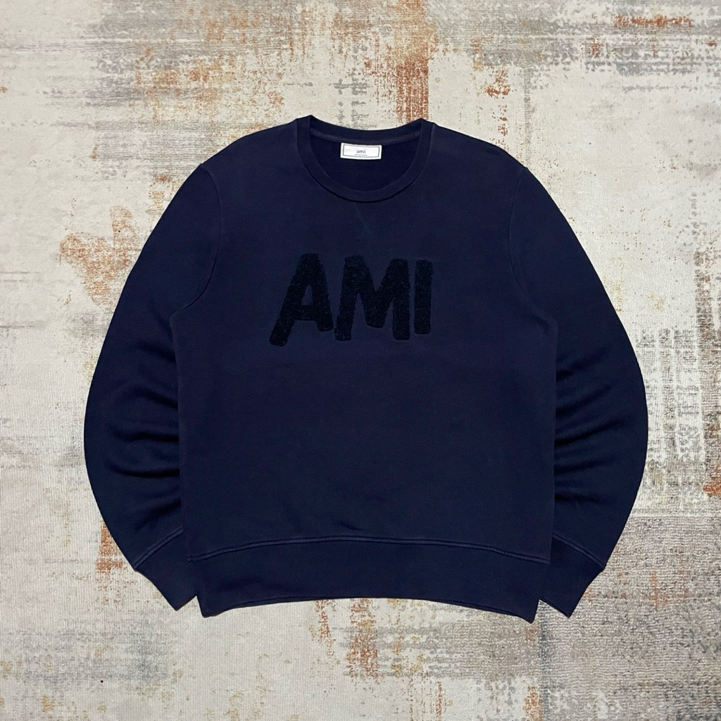 Crewneck Ami Alexandre Mattuissi Navy