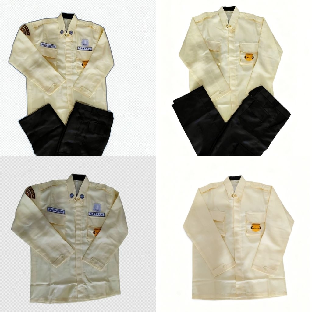 baju pdl gaia kerah hitam bahan premium tersedia+ bordir dan stelan polos COCOK untuk di lapangan da