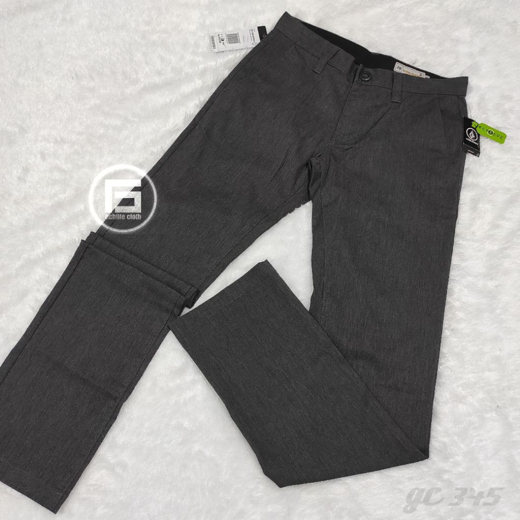 original volcom celana panjang grey size 28