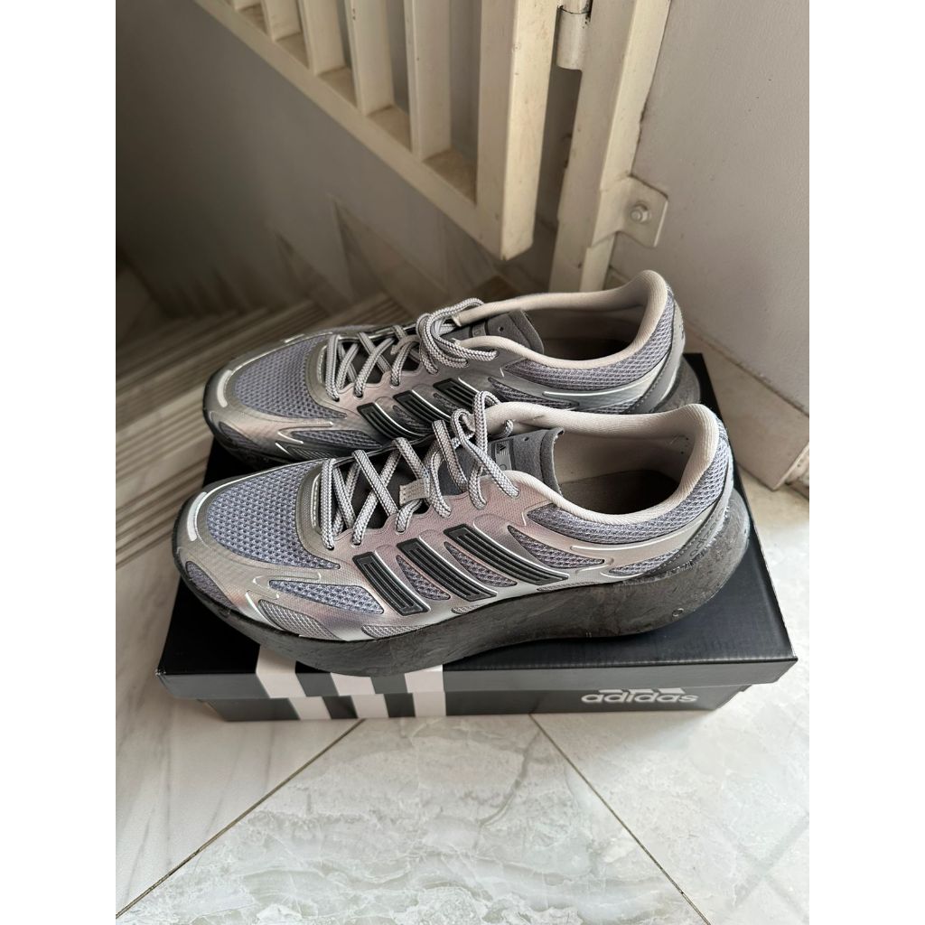 Adidas Adizero Aruku Original Bekas Review 42 Black Silver