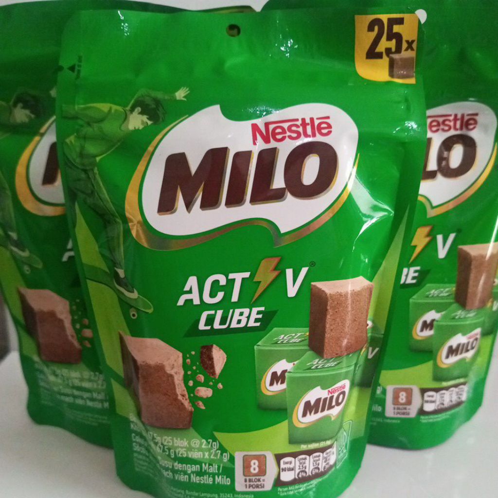 MILO ACTIV CUBE KEMASAN POUCH ISI 25PCS | MILO CUBE | MILO