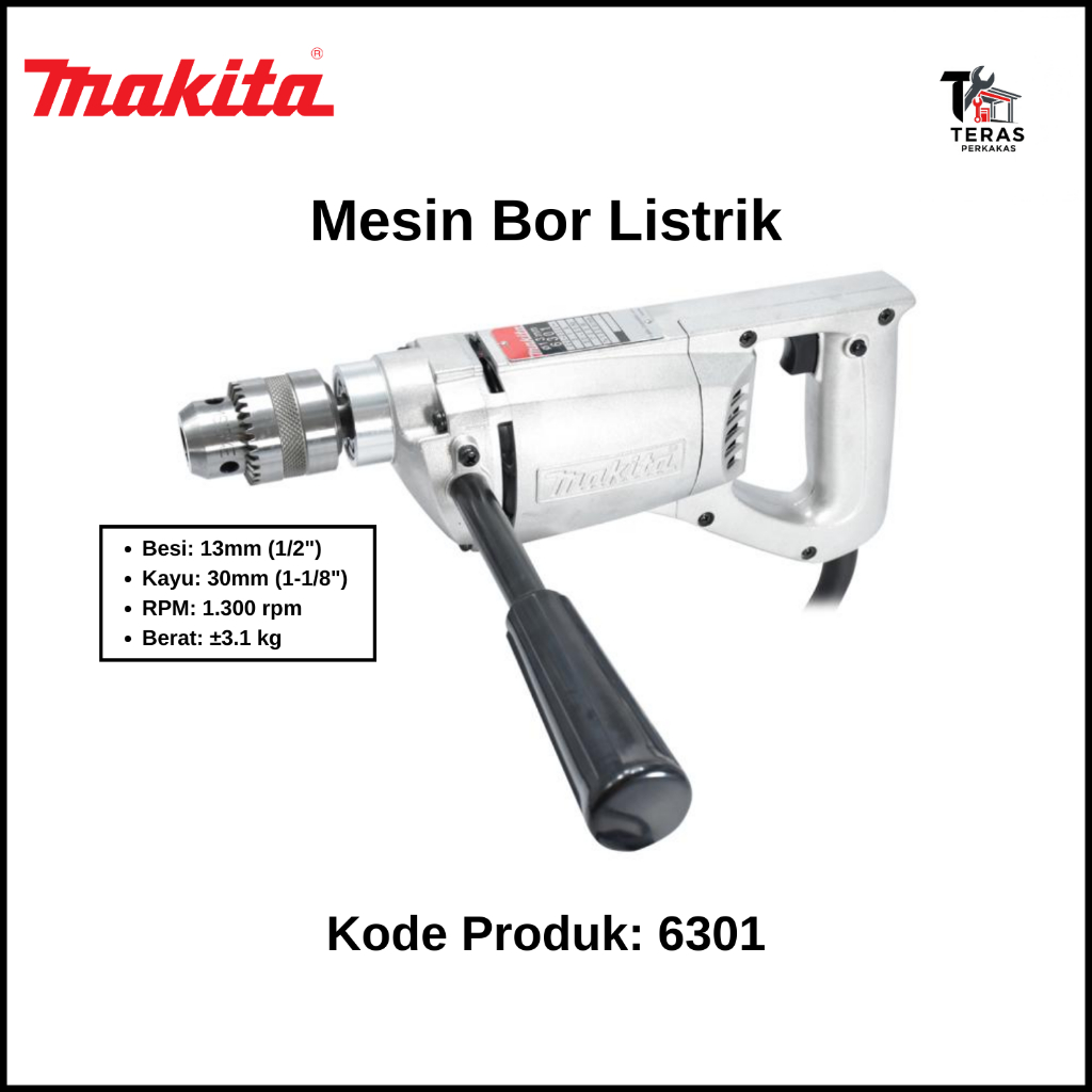 MAKITA Mesin Bor (Electric Drill) 13mm Makita 6301