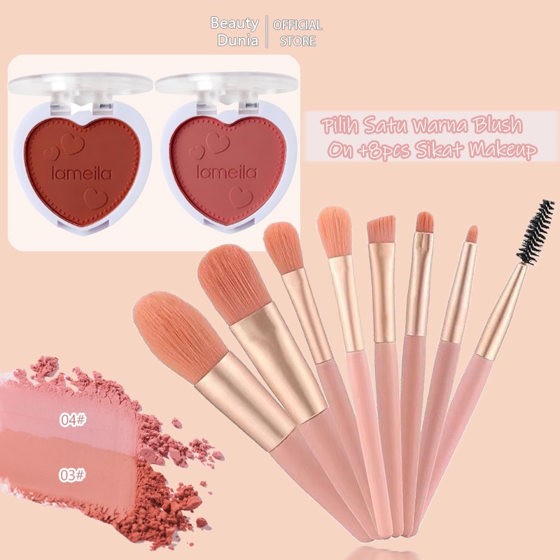 Paket Kuas Blush Premium + Blush On High-End | Lengkap Makeup Wajah Mewah