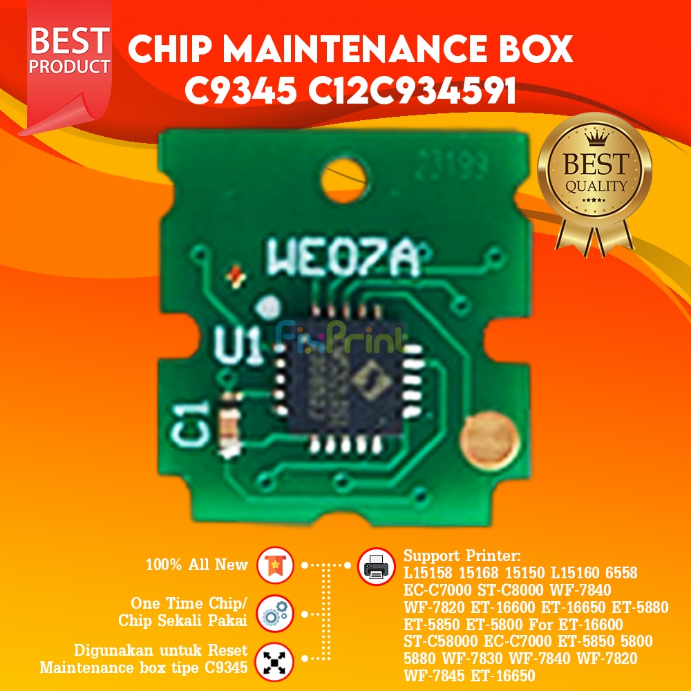 Resetter Maintenance Box C9345 Chip Reset Maintenance C9345 Compatible Printer L15150 L15160