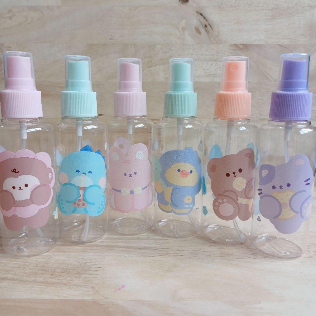 Botol spray 100ml motif animal lucu