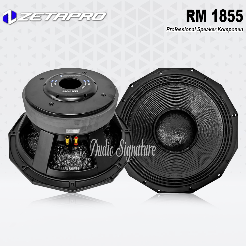 Komponen Speaker 18 Inch ZETAPRO RM 1855 | RM1855 Double Magnet 3600W Original