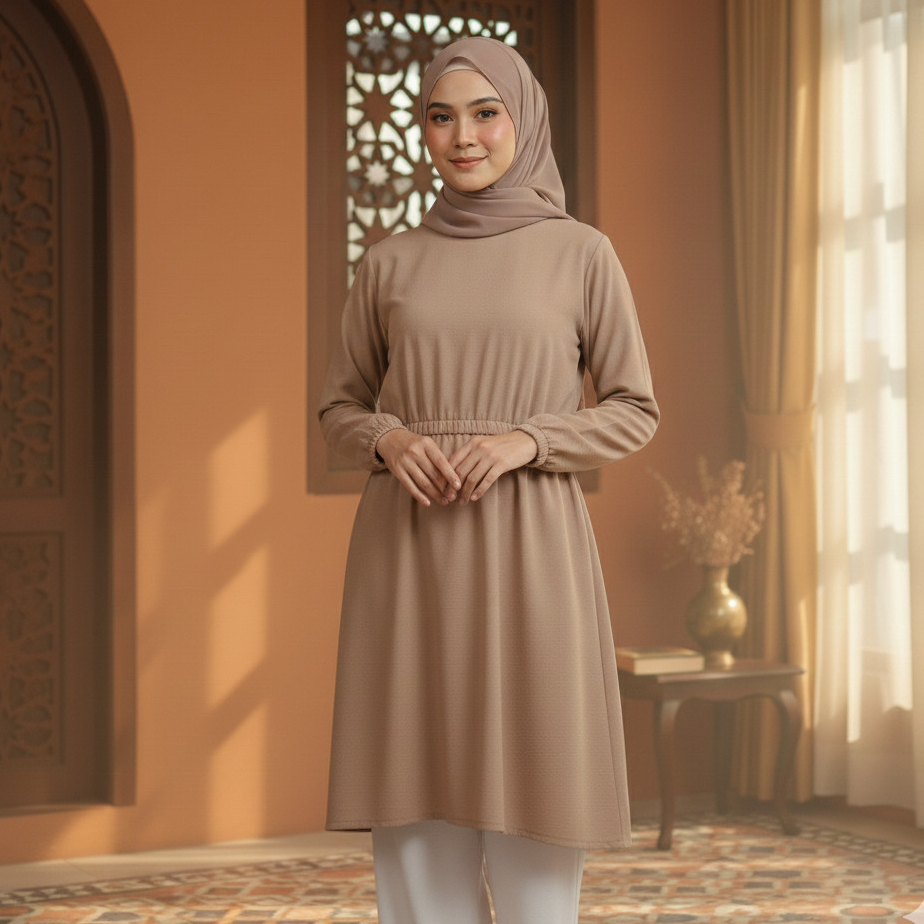 NEW RILLEY - Tunik Nyla | Pakaian Wanita Muslim Atasan Tunik