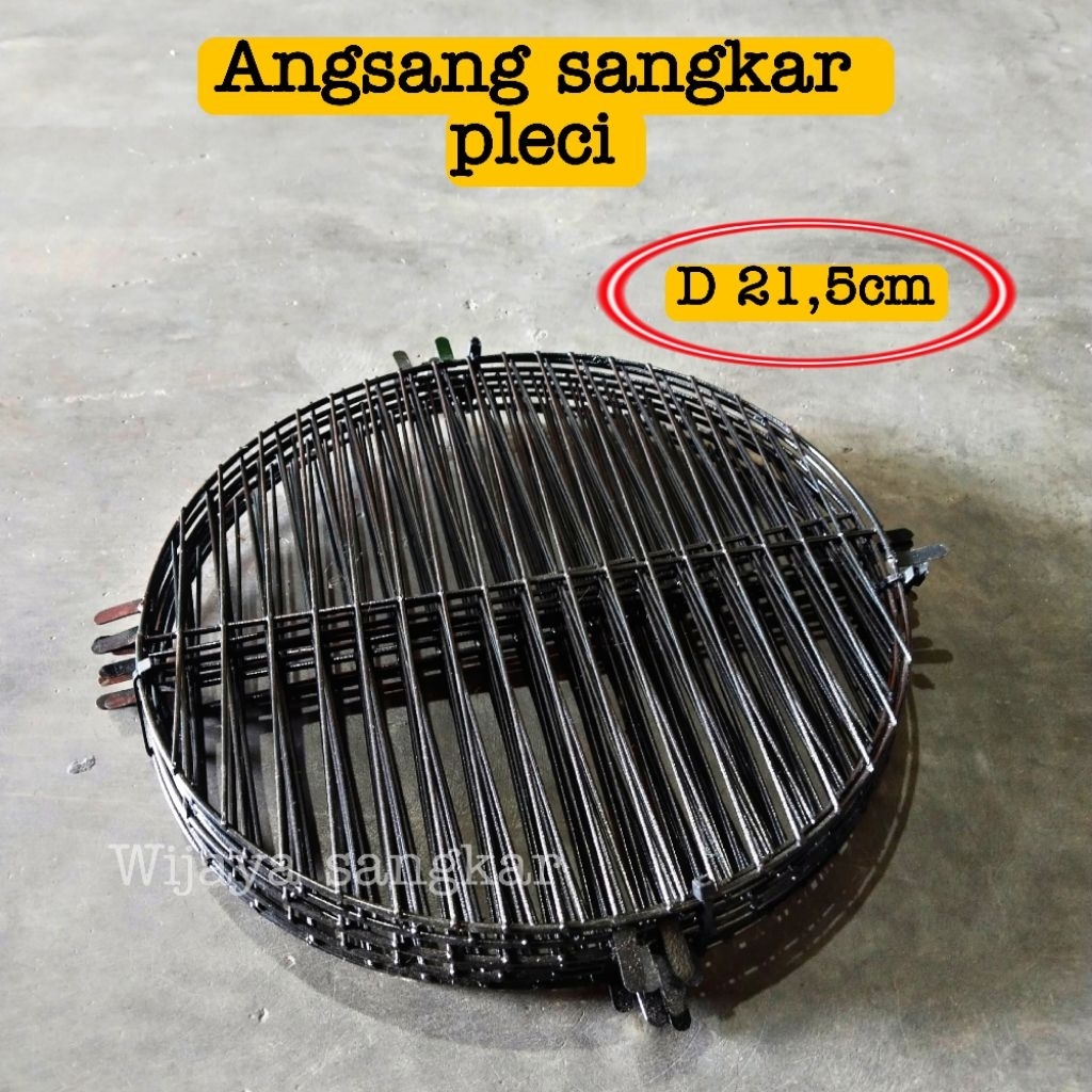 Angsang sangkar pleci besi tebal D 21,5cm