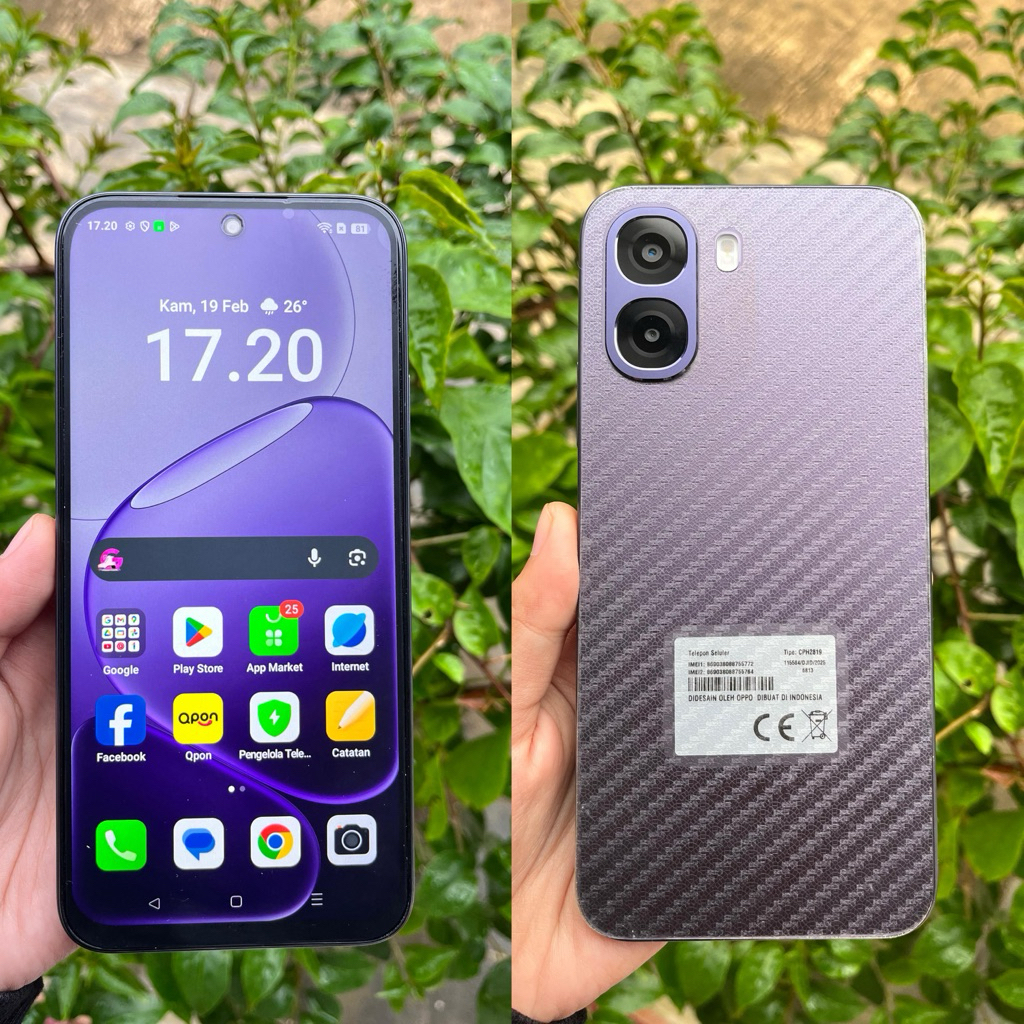 oppo a6x ram 4+8 / 128 fullset second mulus rasa baru