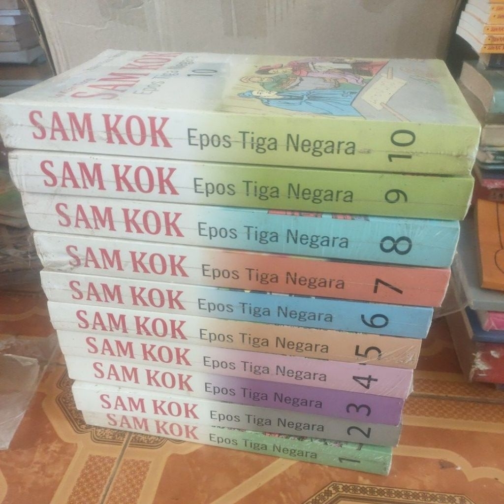 BUKU SAMKOK EPOS TIGA NEGARA JILIT 1- 10.ORIGINAL