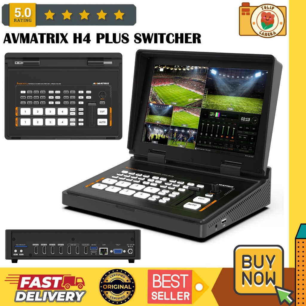 AVMATRIX Shark H4 PLUS 4-Channel HDMI Video Switcher
