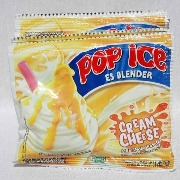 *KMIDI* (10PCS/1RENTENG) MINUMAN POP ICE 25 GRAM TERLENGKAP SACHET ES BLENDER ECERAN ALL VARIAN ANEK