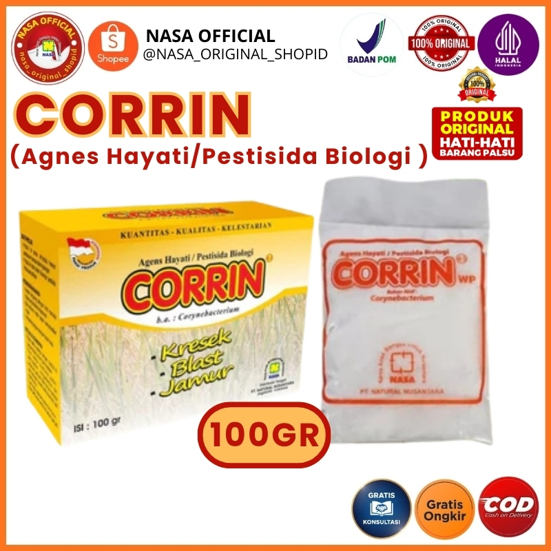 CORRIN 100gr NASA Pestisida Organik Pengendali Kresek Blast Padi