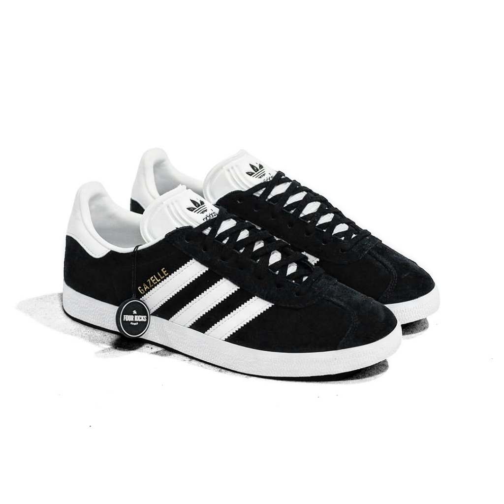 Adidas Lifestyle Shoes Gazelle Core Black Cloud White Gold Mens BB5476 - 100% ORIGINAL