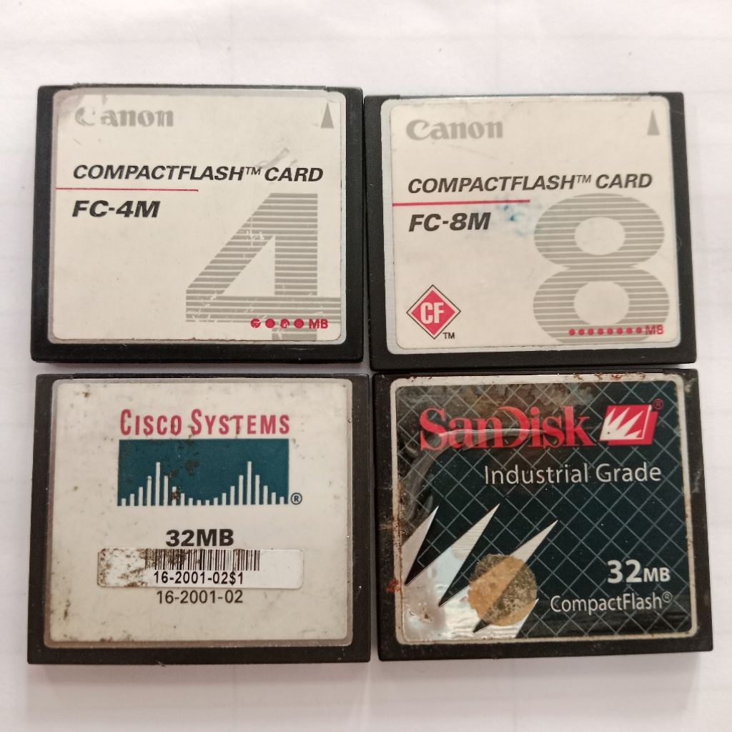 Memori Compact Flash CF Card Bekas Normal Untuk Kamera Digital Digicam Jadul