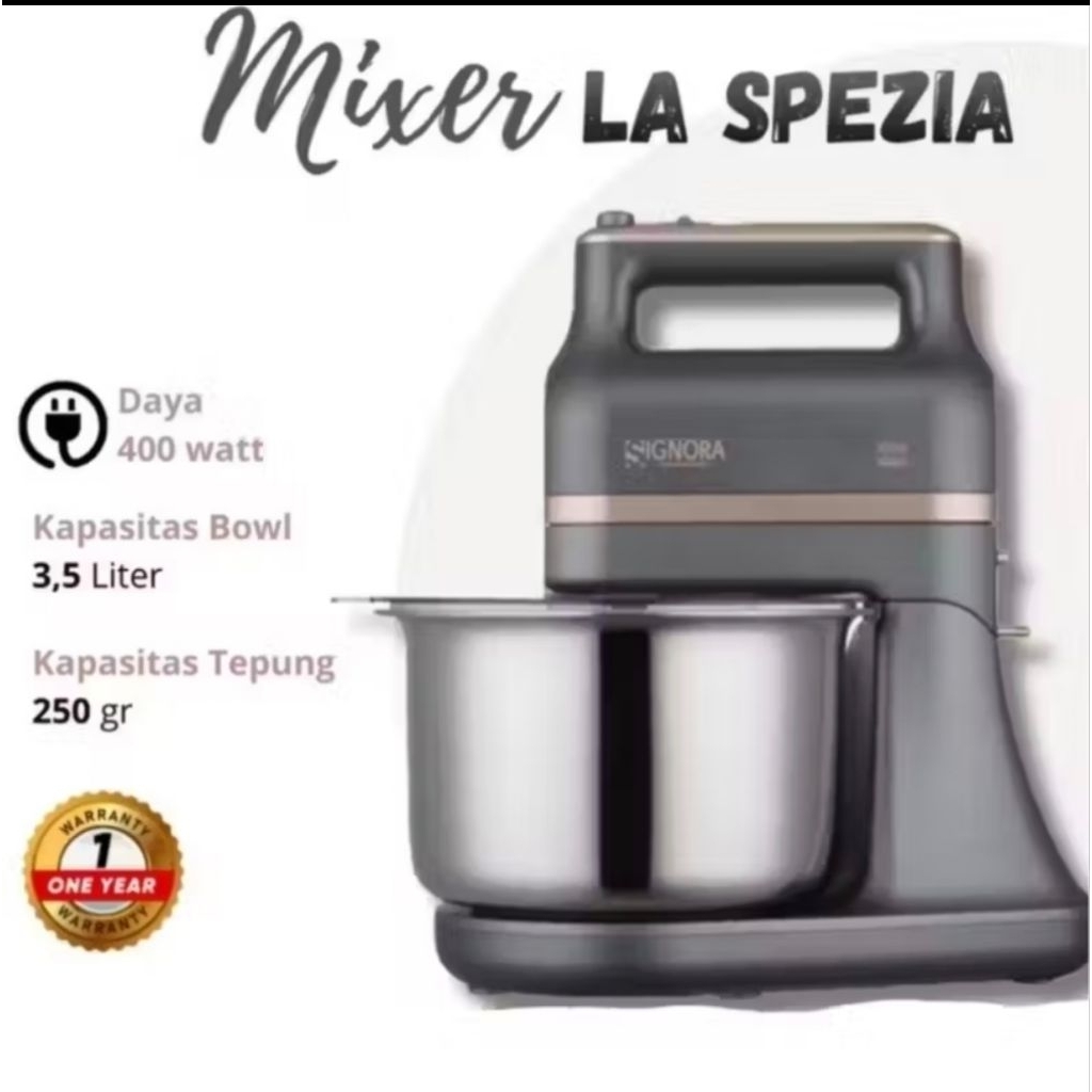 Mixer La Spezia Signora Mixer With Bowl Signora Original Berhadiah Langsung