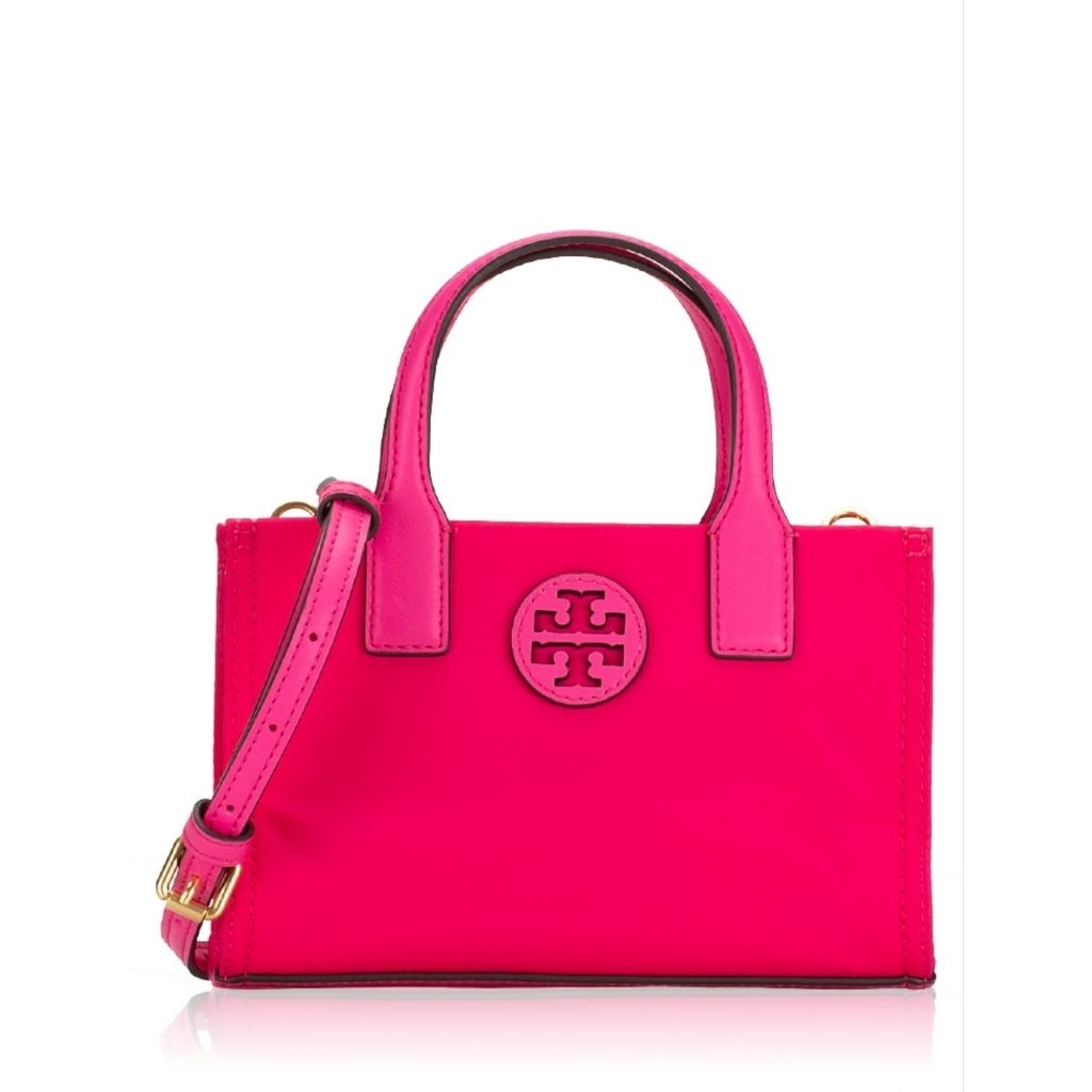 TB ELLA NYLON MINI TOTE BAG IN PINK