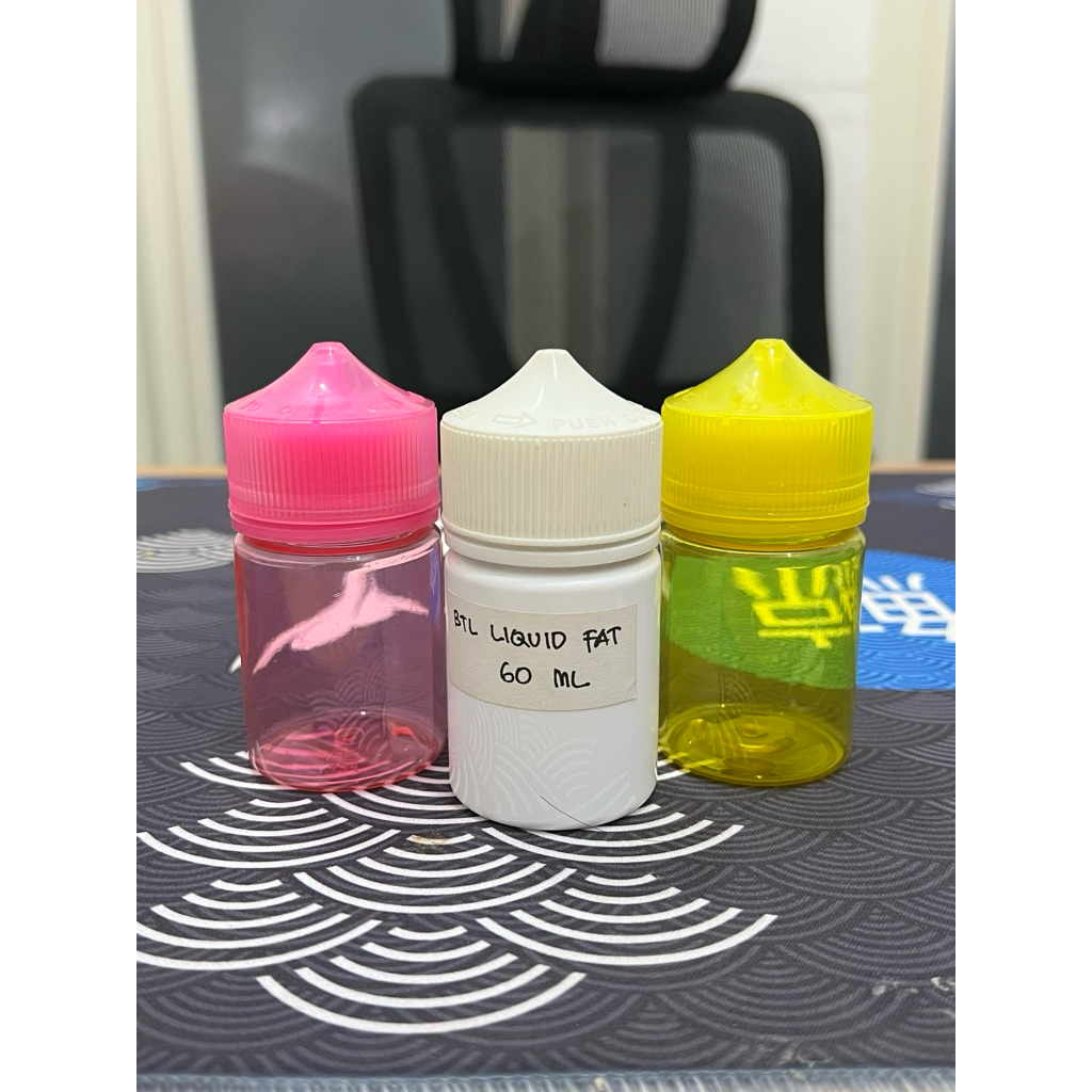 Botol Cubby 60ml / essen pancing / botol bibit parfum