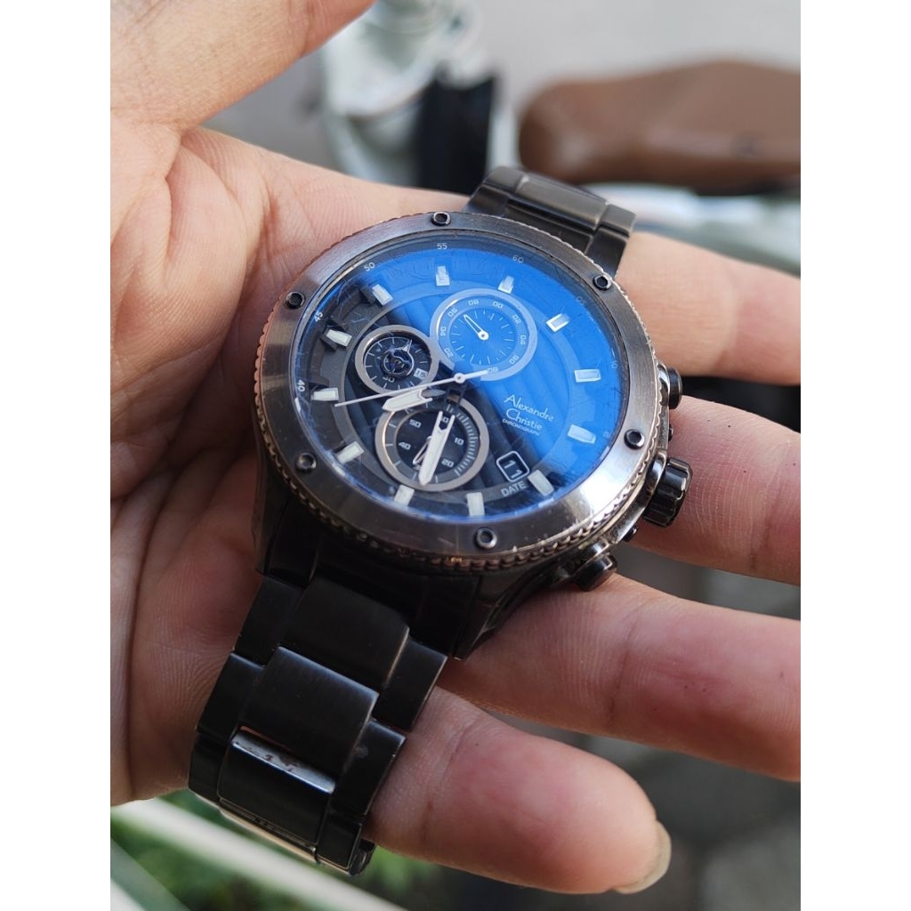 jam tangan original Alexandre Christie pria second bekas preloved