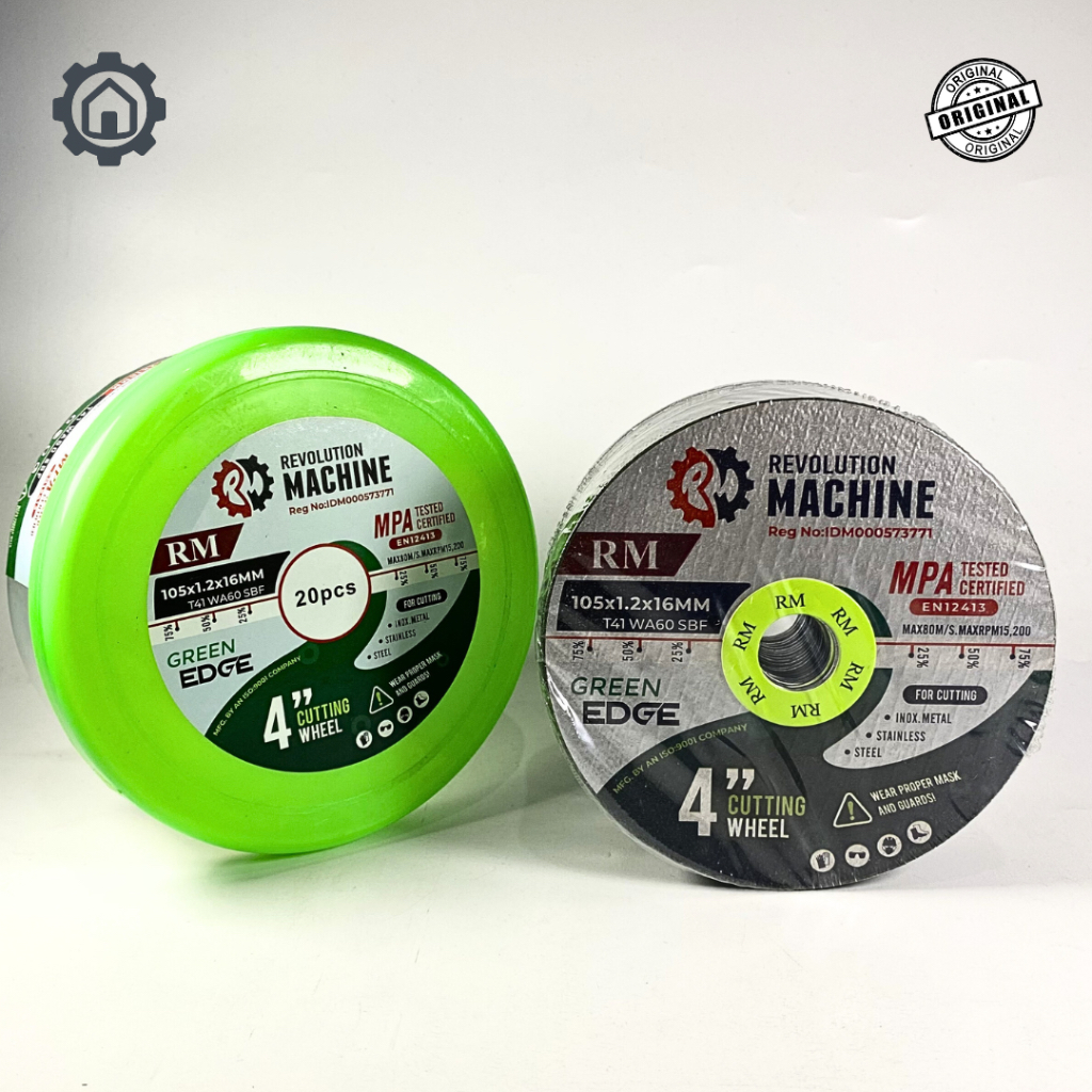 RM Revolution Machine Mata Gerindra / Batu Potong / Potong Besi (20 Pcs) 4 Inch x 1,2 mm