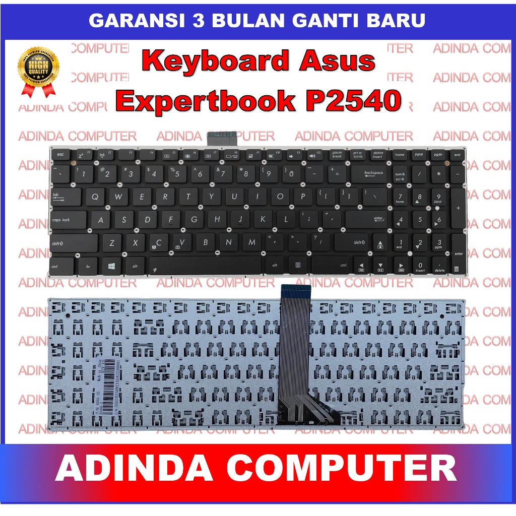 Keyboard Asus Expertbook Asuspro P2540 P2540n P2540nv P2540U P2540UA P2540UB P2540UV