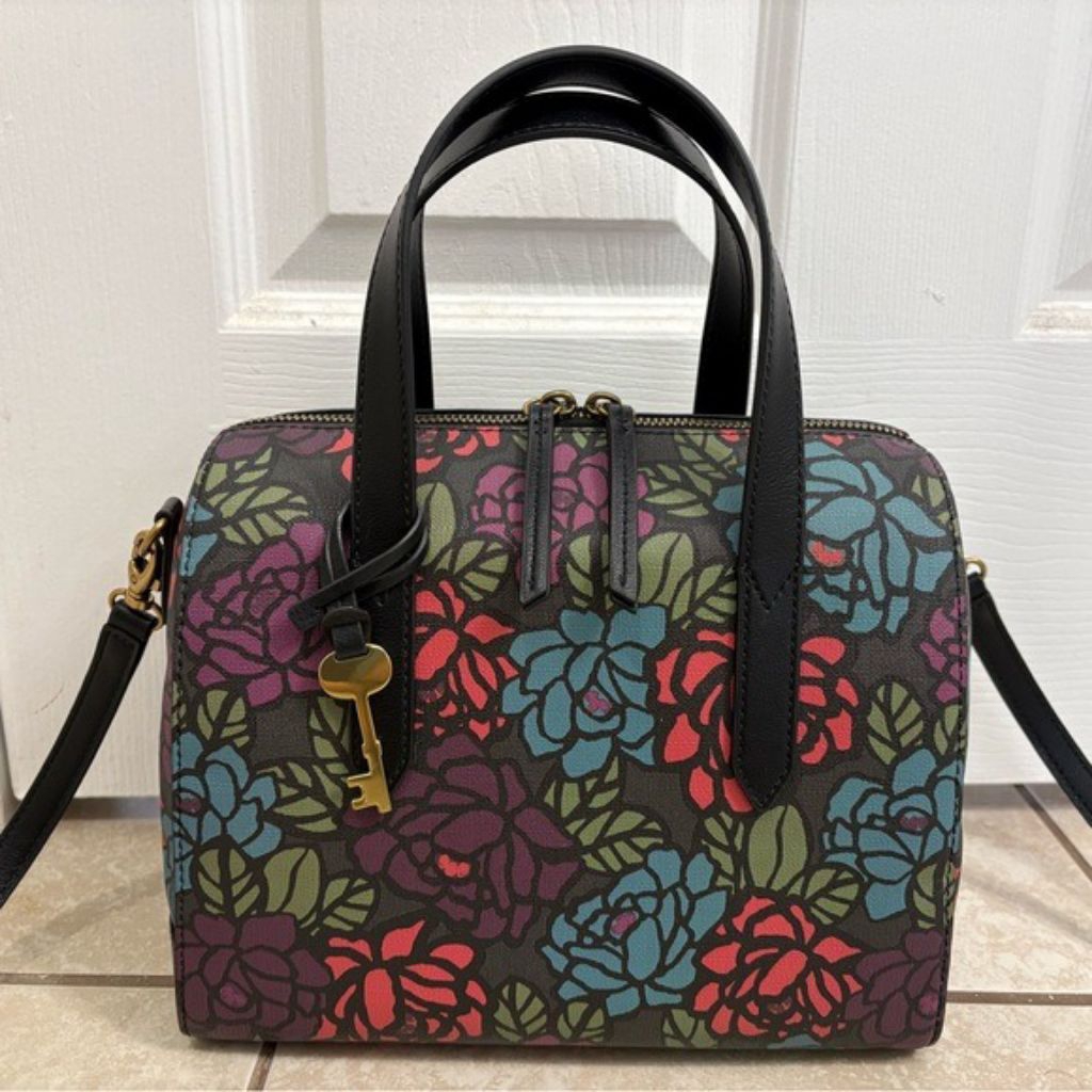 Fsl Sydney Mini Satchel Dark Floral n