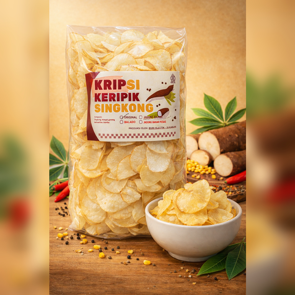 Keripik Singkong Sukabumi Renyah Gurih | Snack Crispy Original