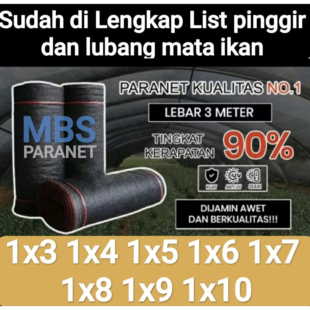 PARANET 90% ANTI UV LEBAR 1 METER