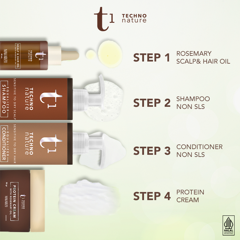 MAKARIZO T1 TECHNO NATURE HAIR OIL & PROTEIN CREAM