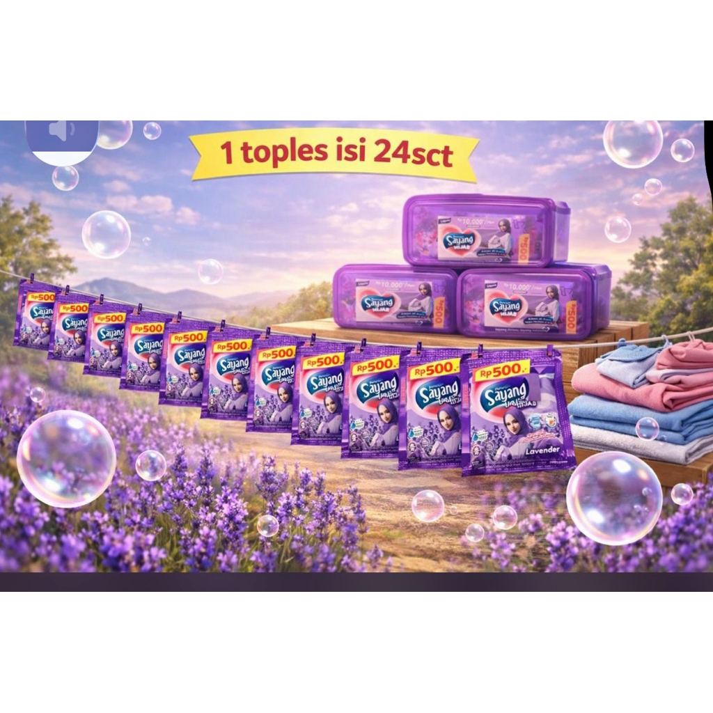 SAYANG SABUN 1 DUS ISI 6 TOPLES