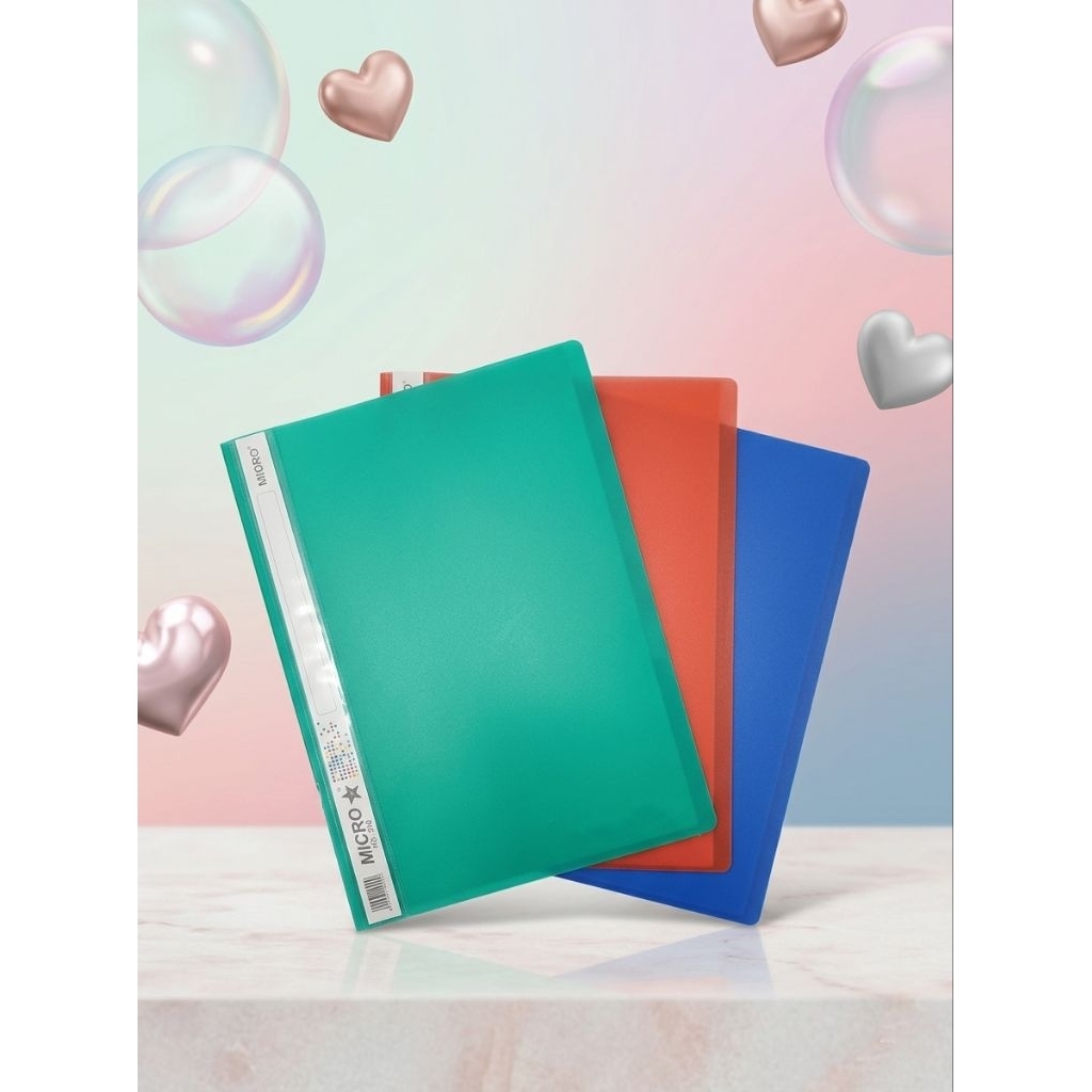 Business File F4 Folio Map Snelhecter Plastik Transparan / Map Snel Hecter Penjepit Kertas Berkualit