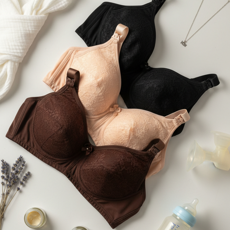 Martina Bra by Fiori // Maternity bra Wireless soft bra // Bra tanpa kawat // Bra fiori menyusui tip