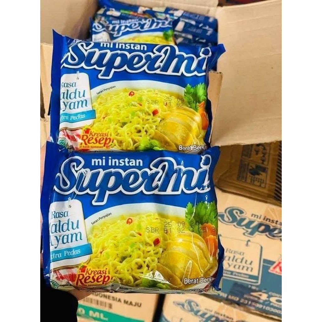 Supermi Kaldu Ayam | Mi Instan Supermi Isi 40