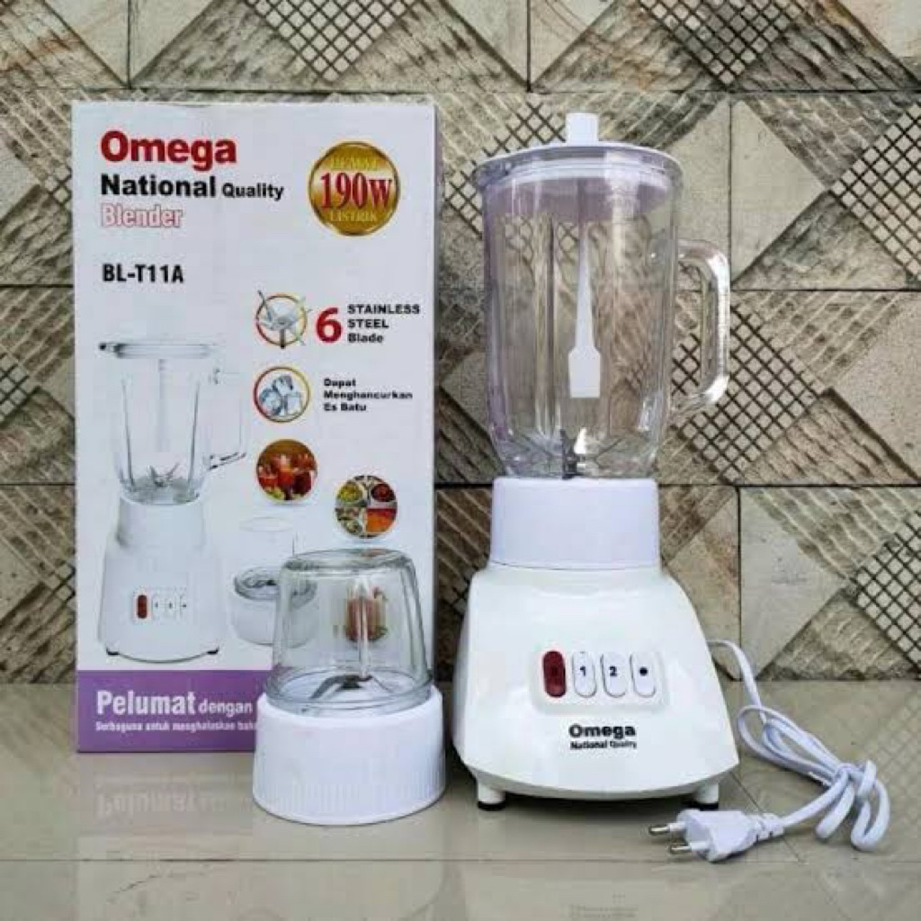 Omega Omega Tabung Kaca Tebal Type BL-T11A / Blender Viva NT Quality 6 Mata Pisau /