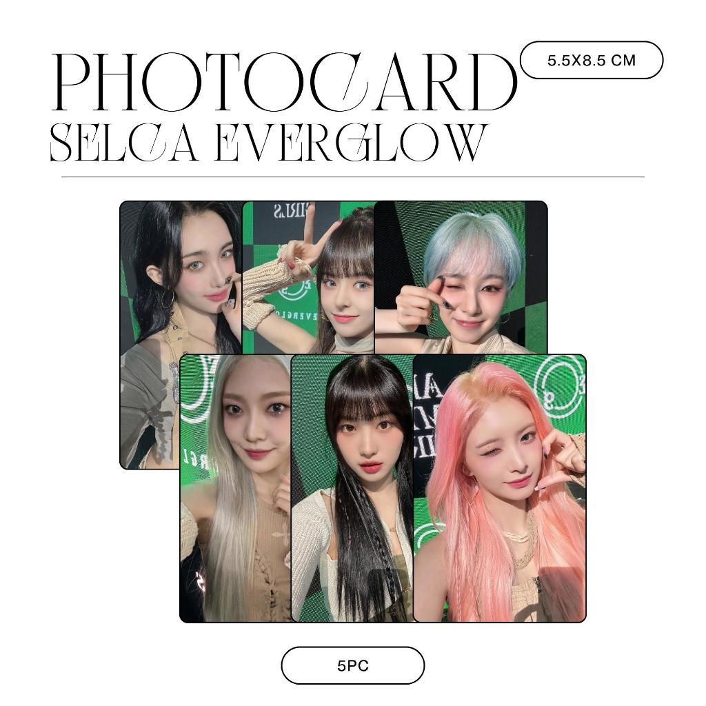 HOLOGRAM PHOTOCARD EVERGLOW SELCA ALL MY GIRLS 5 PCS KPOP CARDS UNOFFICIAL SIHYEON ONDA AISHA YIREN