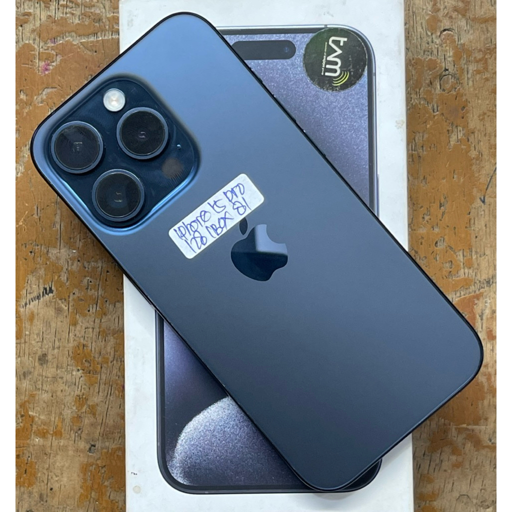 Hp Second iPhone 15 Pro 128GB IBOX Fullset