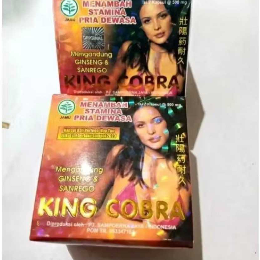 Kapsul King Cobra Obat Kuat Pria Dewasa - Meningkatkan Gairah dan Stamina