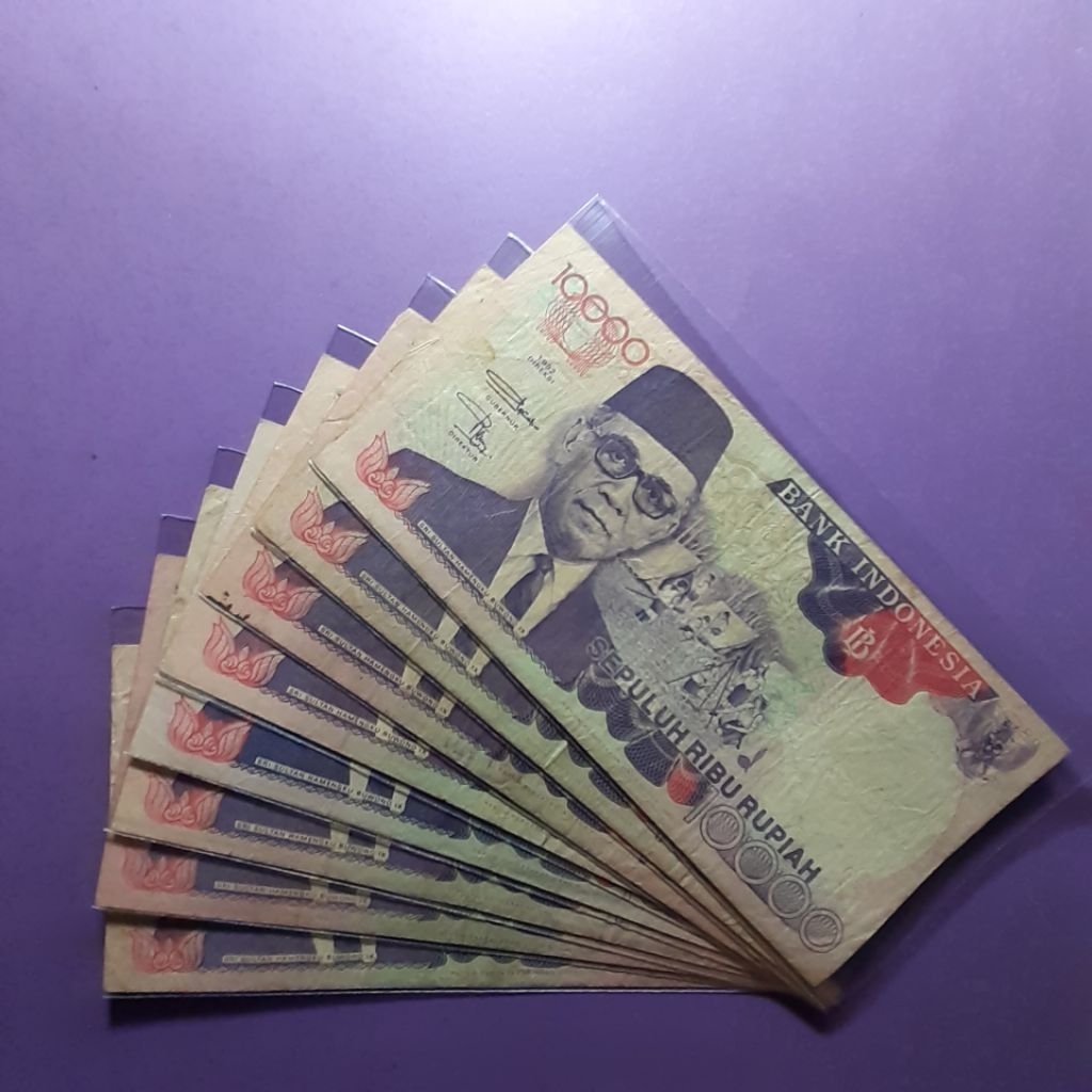 Uang kuno 10000 hamengku buwono tahun 1992