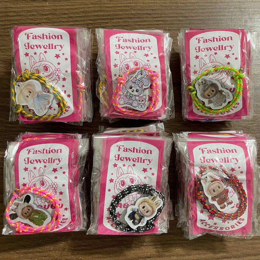 12 Pcs Gelang Gunung Lbb Gelang Anak Tali Motif Karakter Lucu Gelang Tali Kepang Warna Warni Aksesor