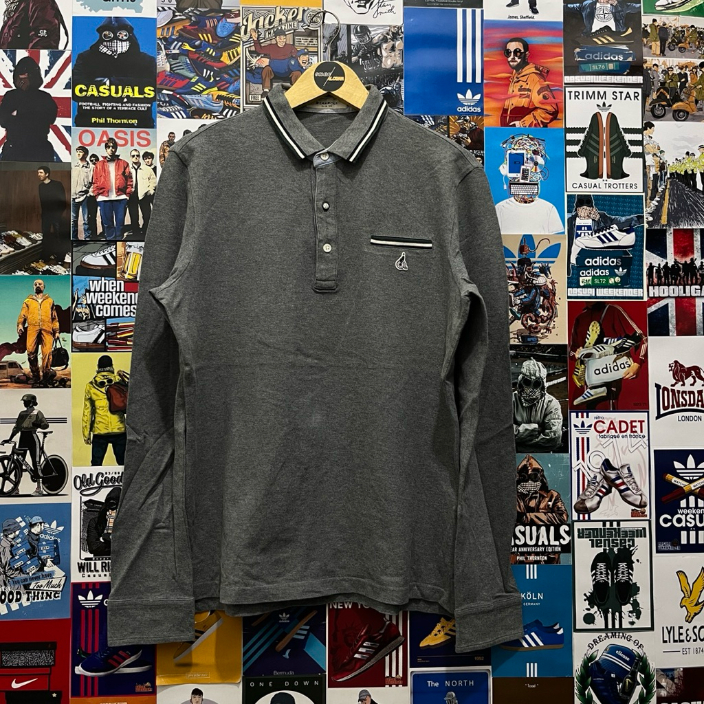 Long Sleeve / Polo Shirt / Rugby Shirt / Vintage / Second / BEAN POLE