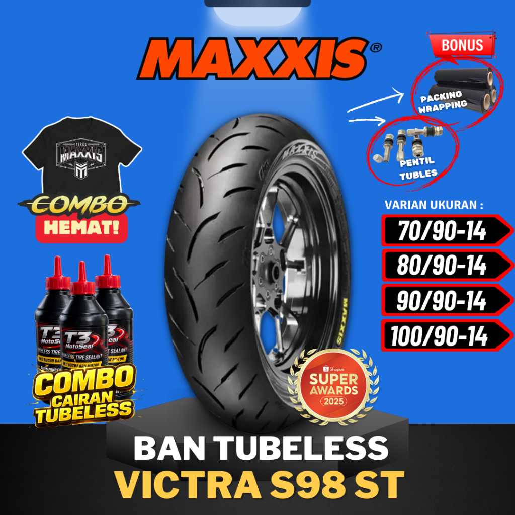 [READY COD] MAXXIS VICTRA / BAN MAXXIS VICTRA  / BAN MOTOR TUBELESS / MAXXIS TUBBLES / BAN LUAR / BA