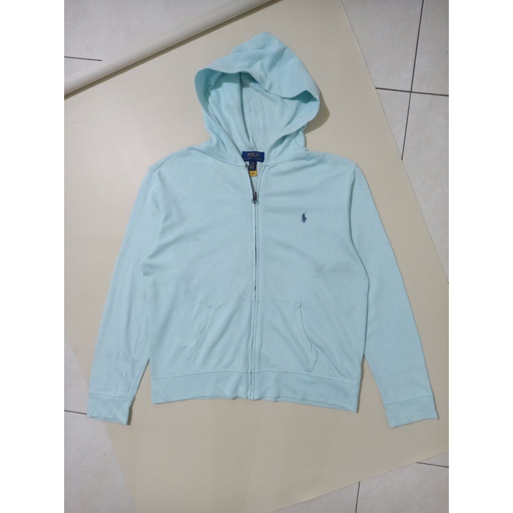 Hoodie Zipper Baby Blue
