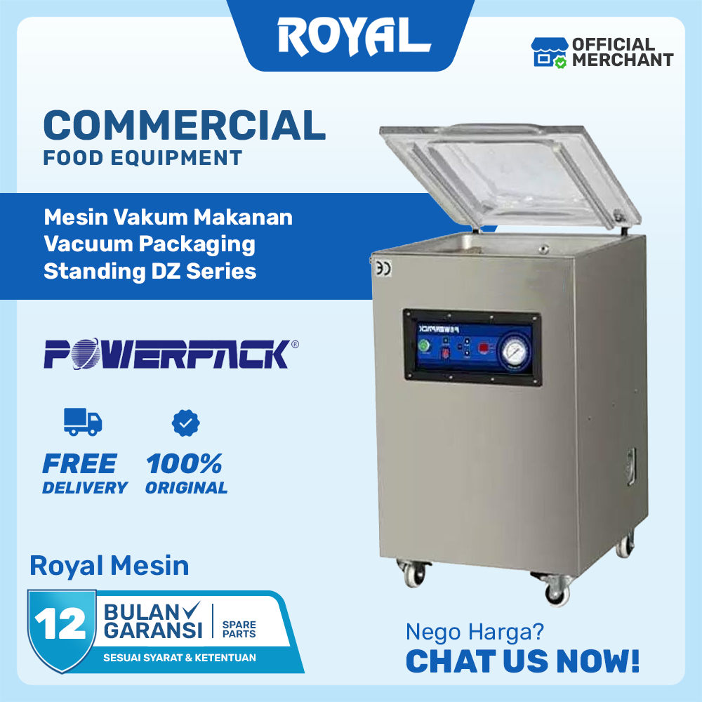 Mesin Vacuum Sealer Makanan 40 cm Hampa udara DZ-400NB / DZ-400CB / DZ-400TNB POWERPACK