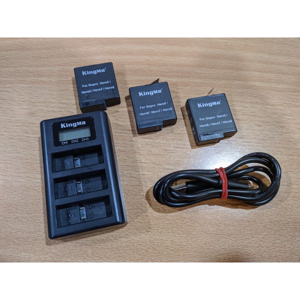 Charger external & baterai kingma GoPro Hero 5-7 second