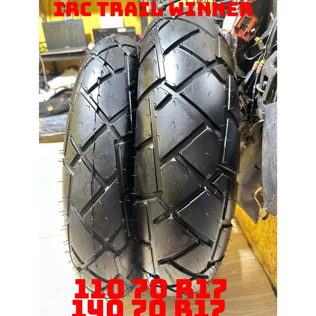 ban irc trail winner sepasang eks yamaha xsr 155 like new uk 110 dan 140 ring 17