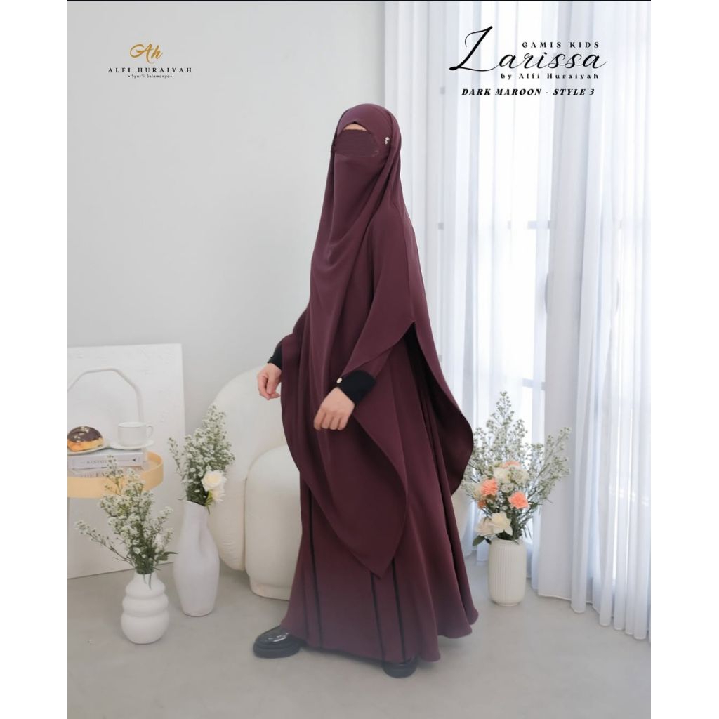 PL fk Larissa dark maroon by alfihuraiyah