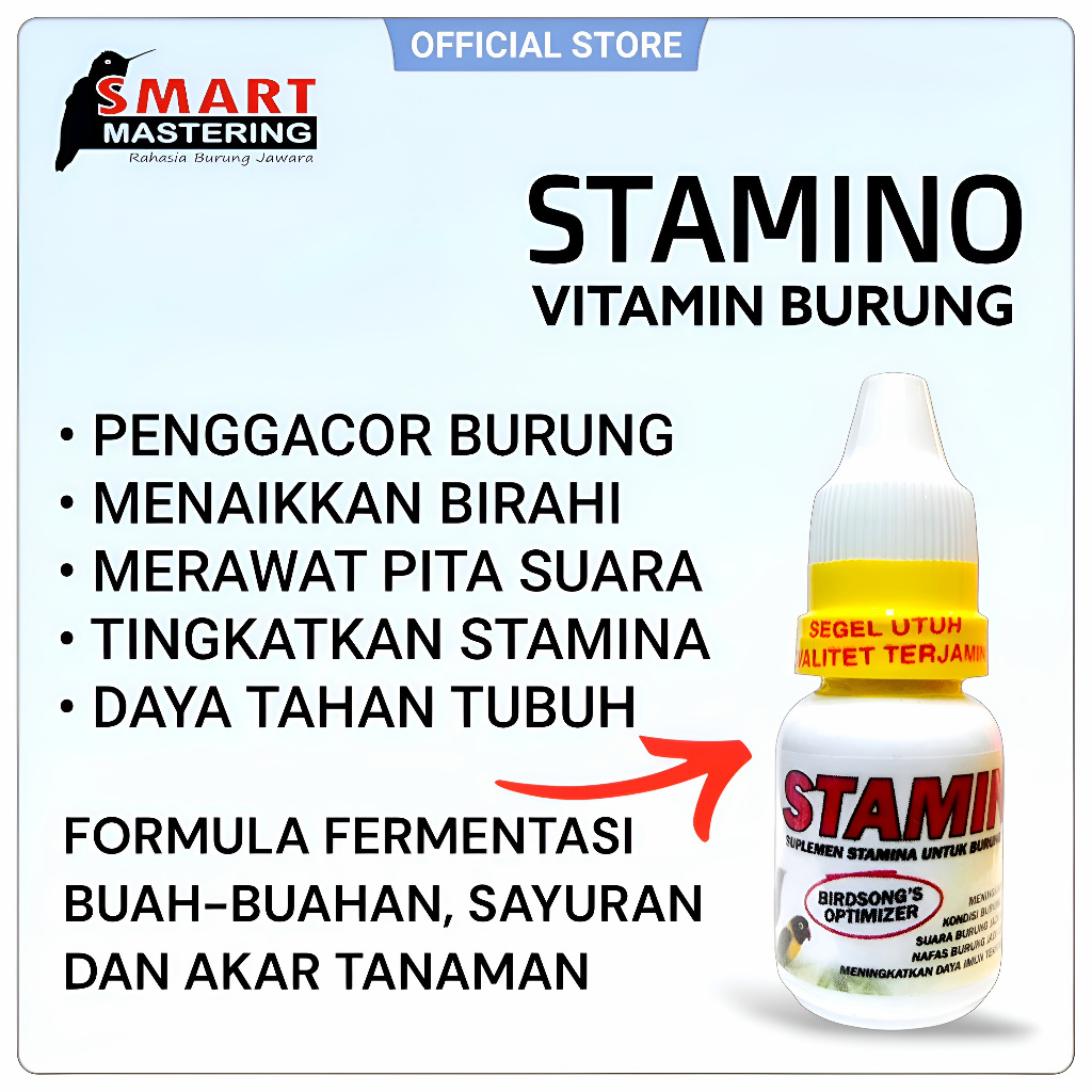 STAMINO Vitamin dan Asam Amino Penggacor Burung Lomba