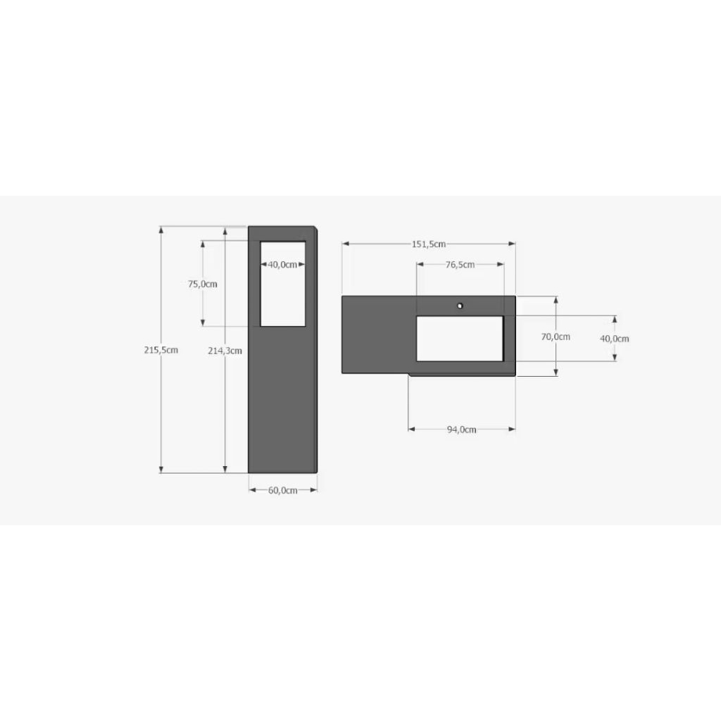 Custom Meja dapur kitchen set batu granit hitam kilap glossy